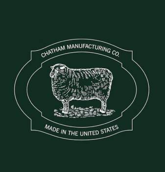 Logo featuring a sheep from Chatham Manufacturing Co.
