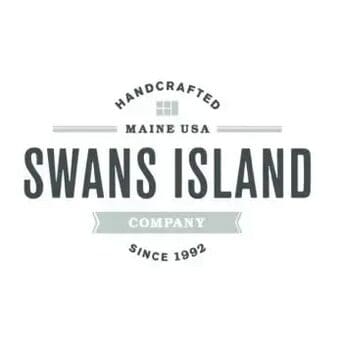 Logo for Swans Island, handcrafted in Maine, USA.