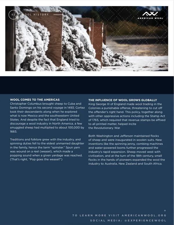 A snowy, icy porch scene with a person walking through and informative text below.