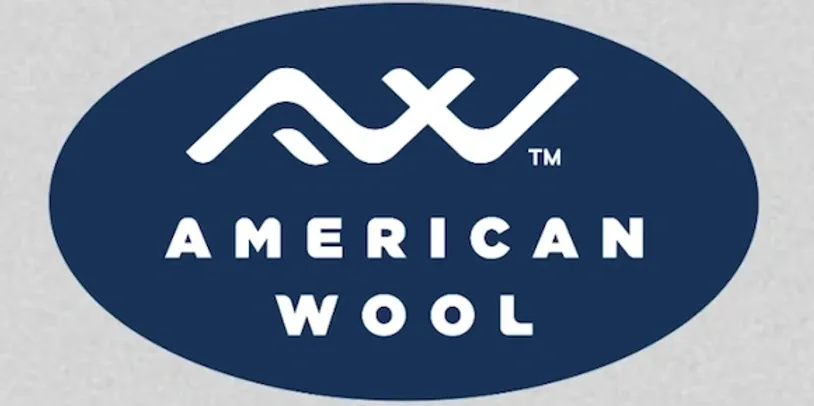 Logo of American Wool with stylized 'AW' letters.